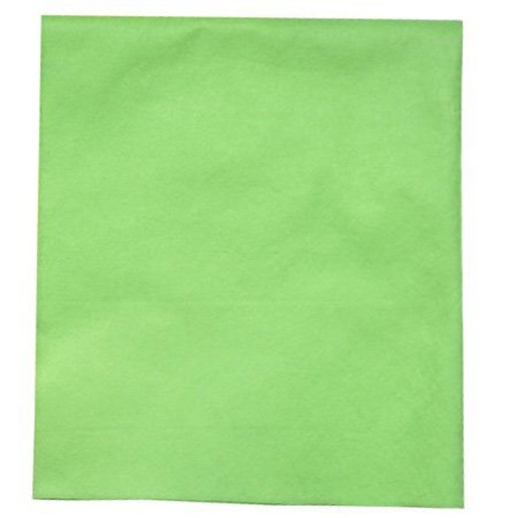 Салфетка из нетканой микрофибры, 35х40 см, 140 г/м2, зеленая, 100 штук