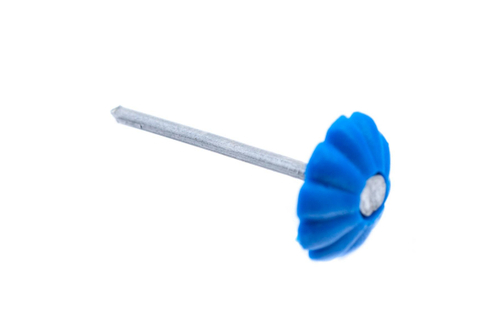 ГВОЗДИ ДЕКОР. СТРОЙБАТ С ПЛАСТ.ГОЛОВКОЙ (СИНИЙ 80 ШТ)