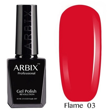 Arbix гель лак Flame, Храброе сердце №03