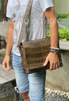 Мужская сумка из кожи крокодила BG-488