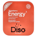 Diso, Energy, клубника, 30 полосок для полости рта