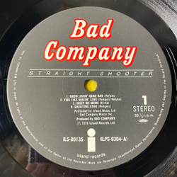 Винтажная виниловая пластинка LP Bad Company Straight Shooter (Япония 1975) (Оби) Deal With The Preacher