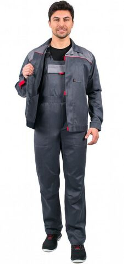 Костюм 87471183 ФАВОРИТ-1(тк.Смесовая, 210),брюки, т.серый/св.серый (68-70 р.194-200)