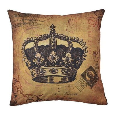Наволочка декоративная "Корона" 43х43см Полиэстр