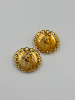 Клипсы с красной эмалью