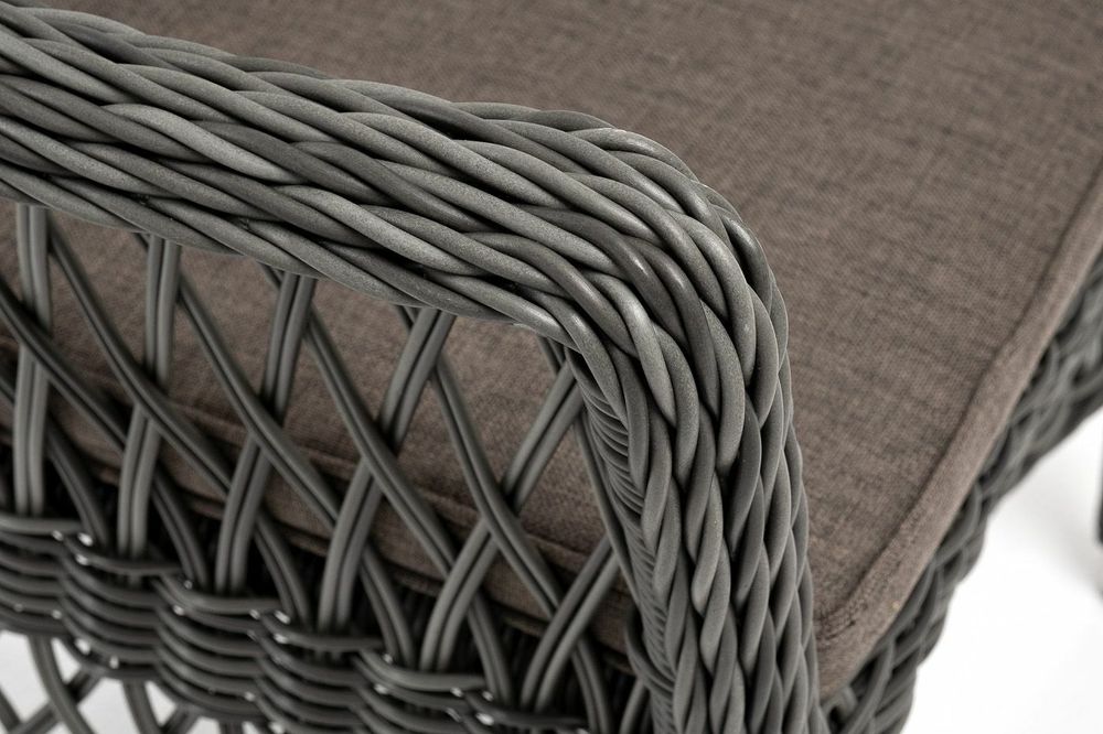 "Сицилия" плетеный стул из искусственного ротанга, цвет графит