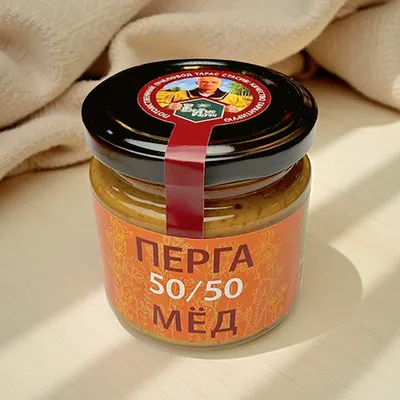 Фотография Мёд с пергой органик / 250 гр купить в магазине Афлора