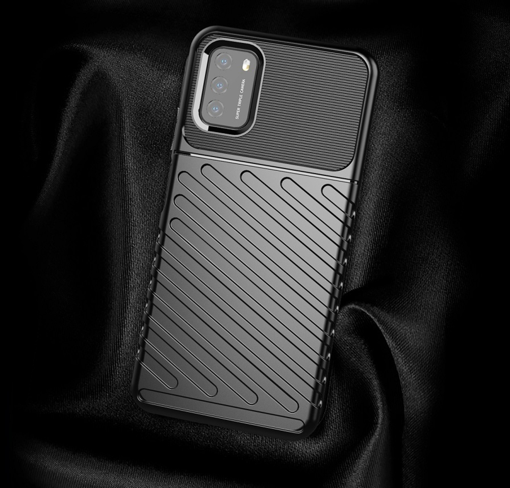 Ударопрочный чехол на телефон Xiaomi Poco M3, серия Onyx от Caseport