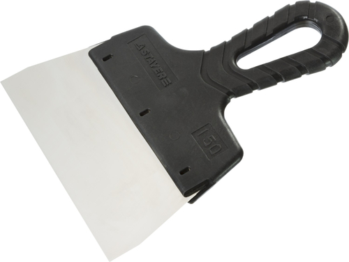 STAYER PROFlat, 150 мм, пластиковая ручка, нержавеющий фасадный шпатель, Professional (1008-15)