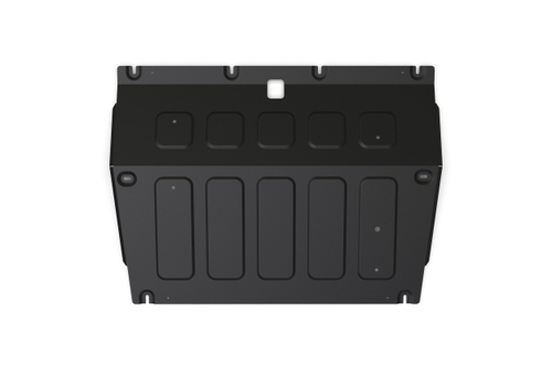 Защита картера АвтоБроня для BYD Song Pro I поколение рестайлинг CVT FWD 2024-н.в., рынок РФ, сталь 1.5 мм, с крепежом, штампованная, 111.00706.1