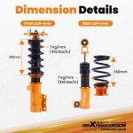 Maxpeedingrods Coilover Suspension Kits подходит для автомобиля Chevrolet Cobalt 05-10 Adj. Height