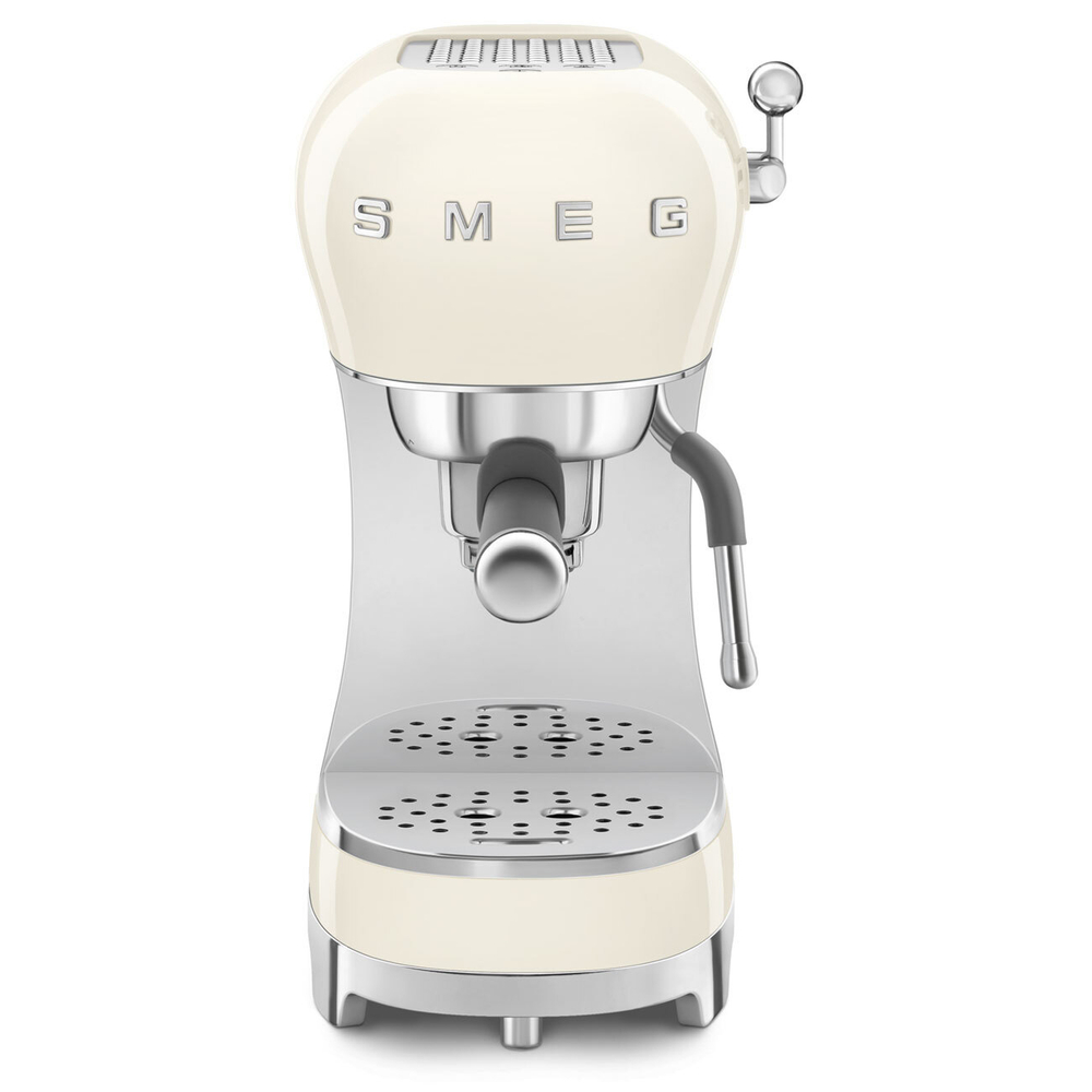 Кофеварка рожковая SMEG ECF02CREU, кремовая