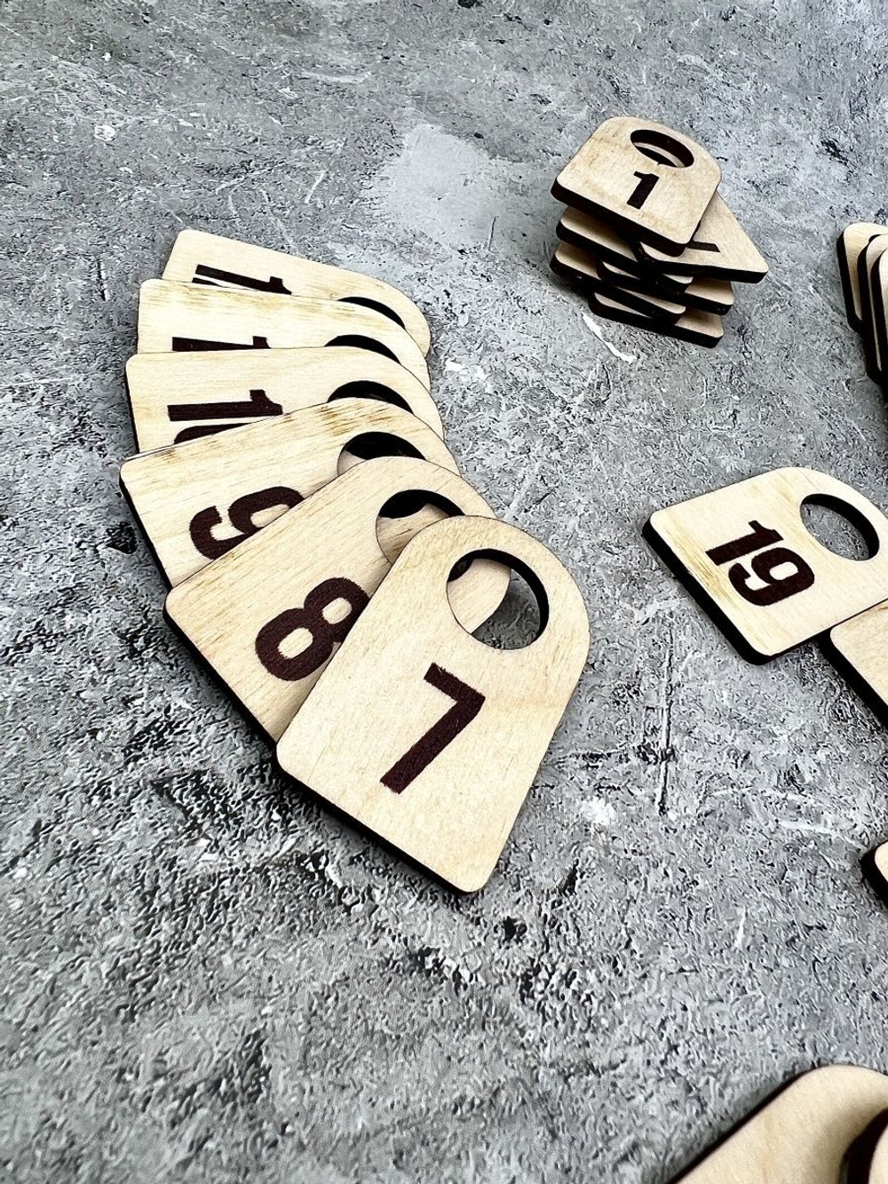 Номерки гардеробные набор 100 штук