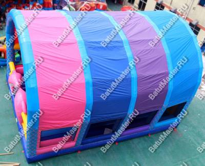 Надувной батут с крышей "Дельфинарий" 11*8*7 м