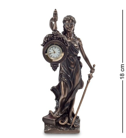 WS-696 Статуэтка-часы «Фемида - богиня правосудия»