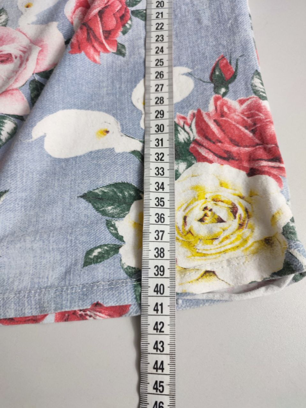 Топ с принтом из хлопка 40 размер