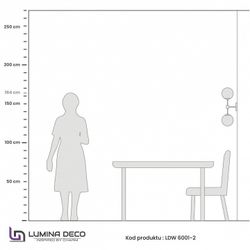 Бра LUMINA DECO ZODIAK LDW 6001-2 BK+WT