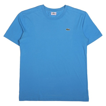 Голубая базовая футболка Lacoste, S свободный