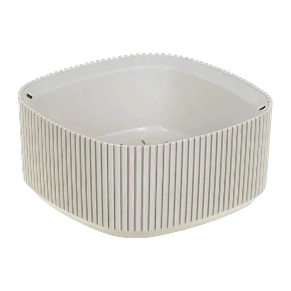 Кашпо СТРИП 165мм 0,9л со вставкой Кремовый