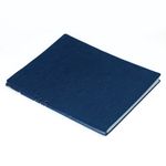 Тетрадь БОЛЬШОЙ ФОРМАТ (220х265 мм) В5, BRAUBERG "NEBRASKA", 96 л., гибкая, под кожу, ручка, клетка, темно-синий, 110959