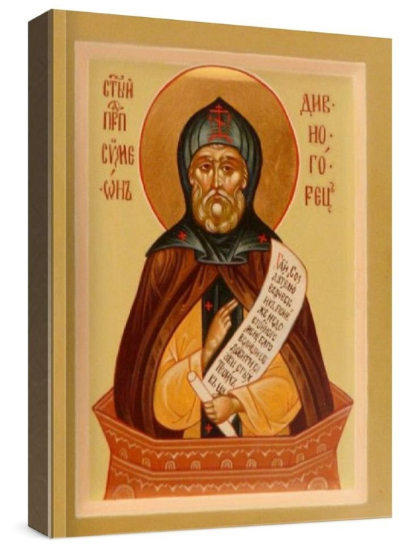 Симеон Столпник (рукописная икона)