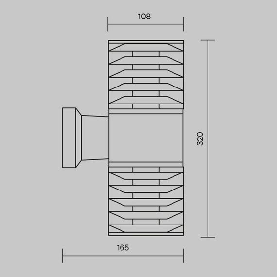 Уличный настенный светильник Maytoni Bronx O576WL-02B