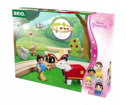 Деревянная железная дорога BRIO Disney Princess - Железная дорога Белоснежка и животные - Брио 32299