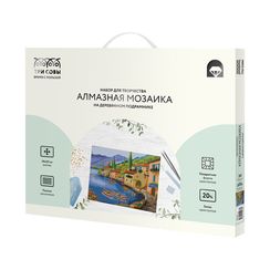 Almaz qaşlarla mozaika \ Алмазная мозаика \ Diamond painting Алмазная мозаика ТРИ СОВЫ "Город у моря", 40*50см, холст на деревянном подрамнике, картонная коробка