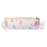 Пенал - косметичка Alingar, ПВХ, молния, 210 х 60 х 40 мм, "Конфетка-3", бежевый (макарунсы)