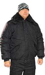 Куртка утеплённая "Норд" тк. Дюспа чёрная