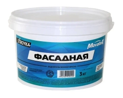 Movatex Краска водоэмульсионная Stroyka фасадная 3 кг Т31723