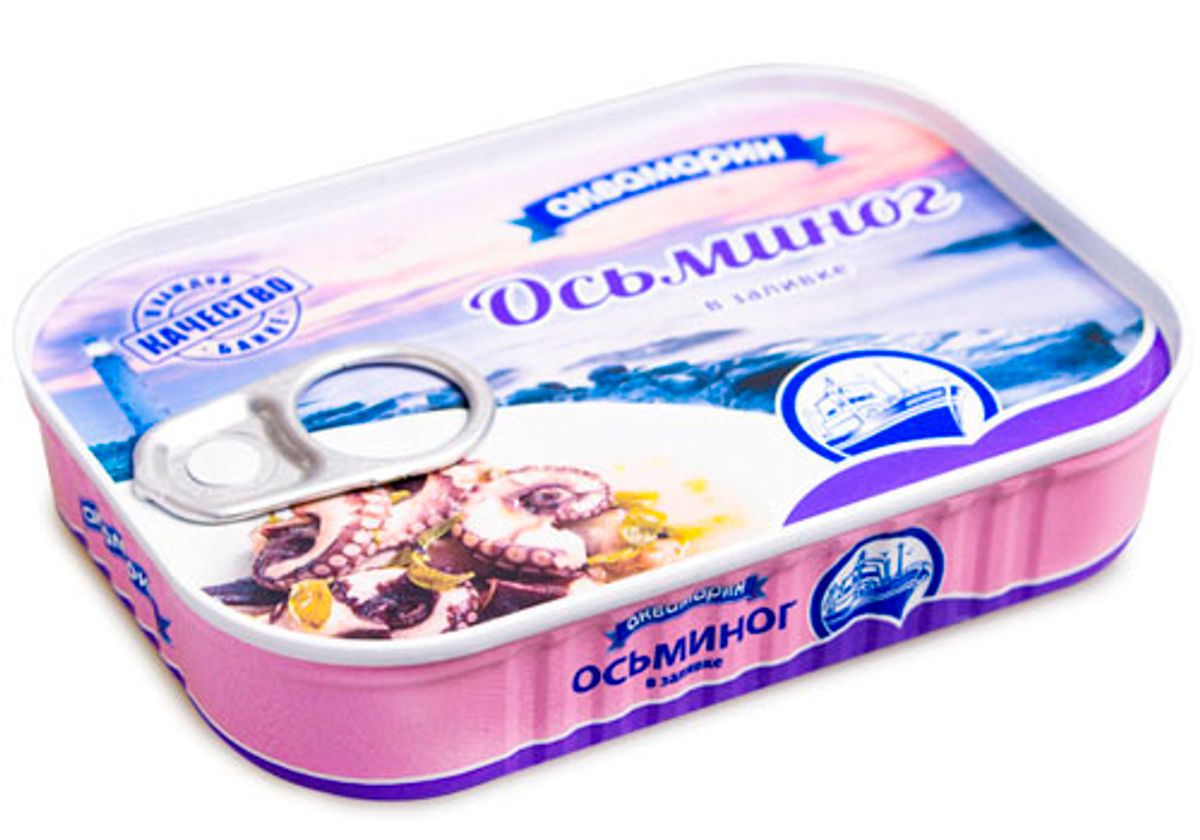 Осьминог кусочками в заливке, 105г