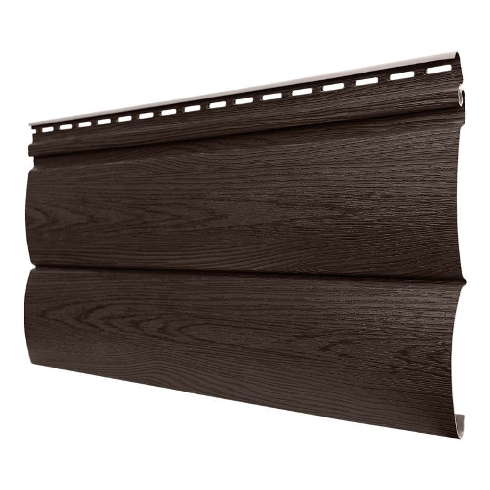 Сайдинг Tecos Lux Двойной оцилинд. брус Бразильская вишня 3660х230 мм