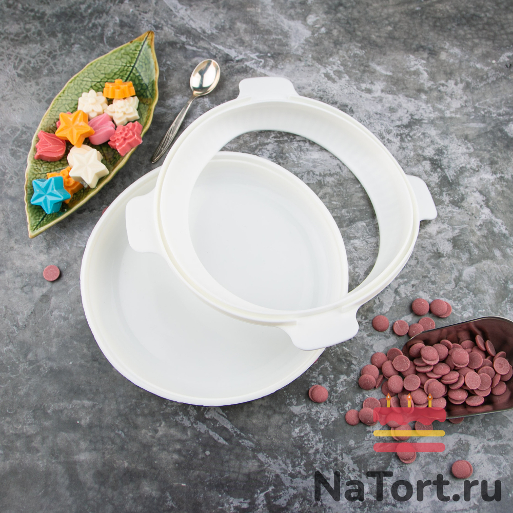 Форма силиконовая для муссовых десертов «Круг 19,5x5,5» (двойная)