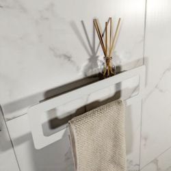 Держатель для полотенец MetaDec Qadrate 30см белый