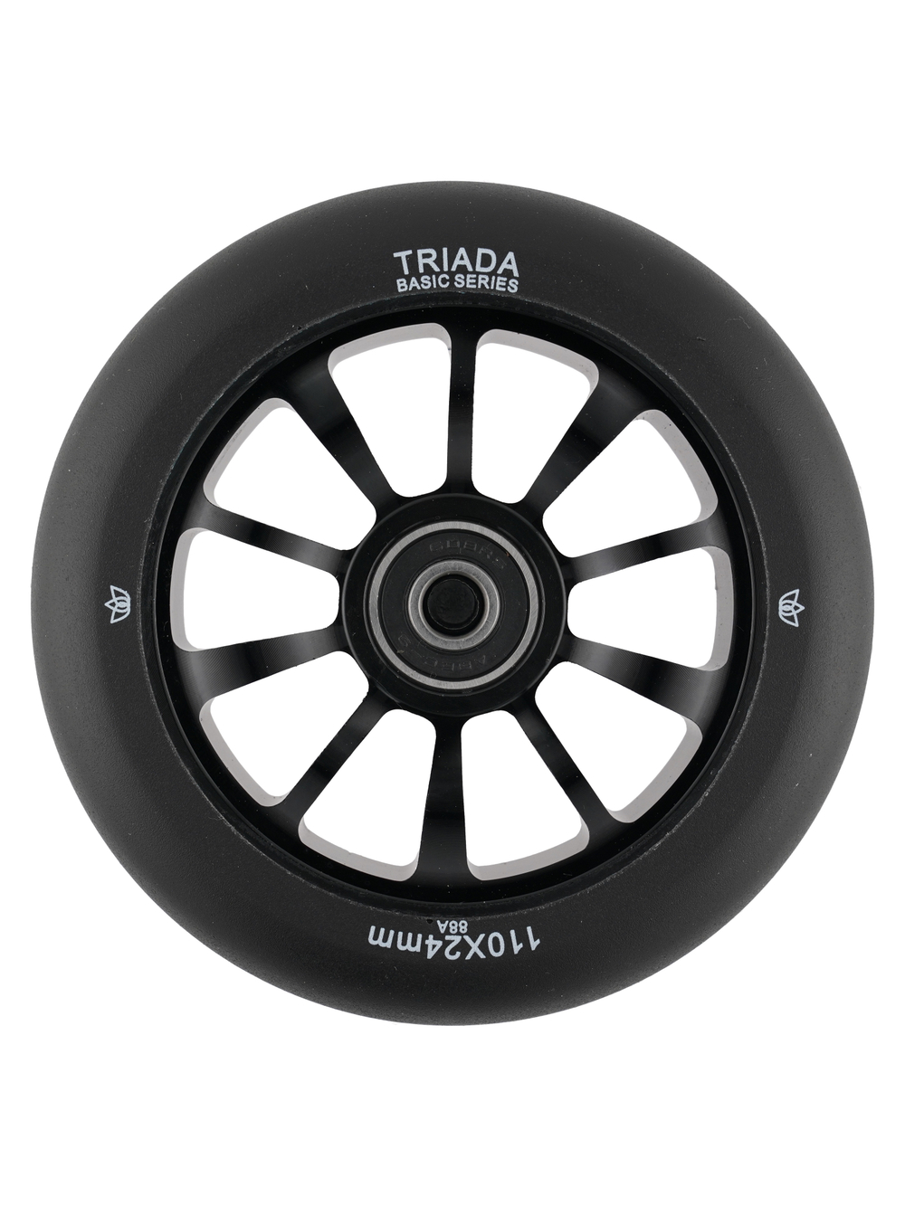 Колесо TRIADA BAISIC 10-SPOKE, Черный глянцевый/черный