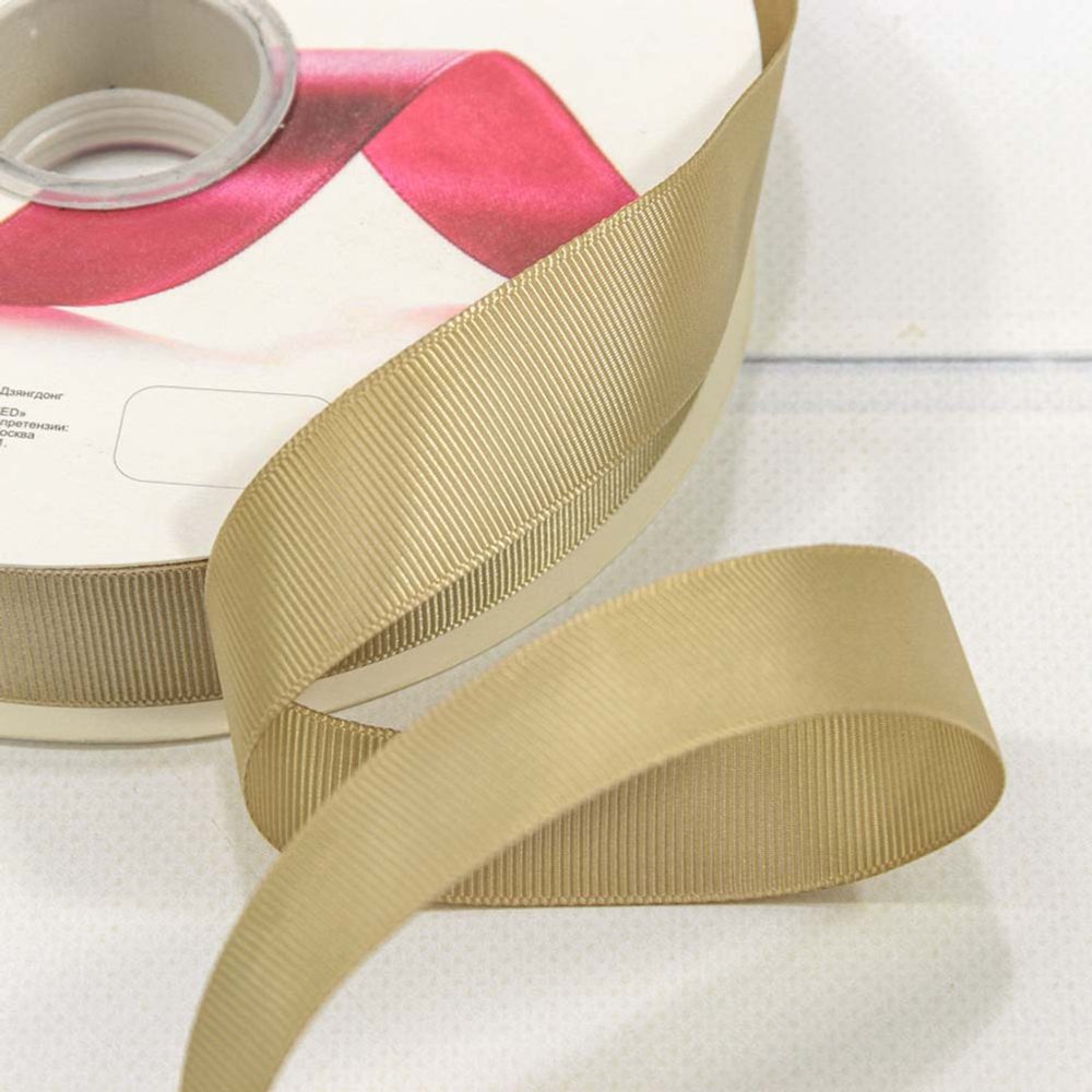 Лента Репсовая 2,5см х 110м (Оливковый)