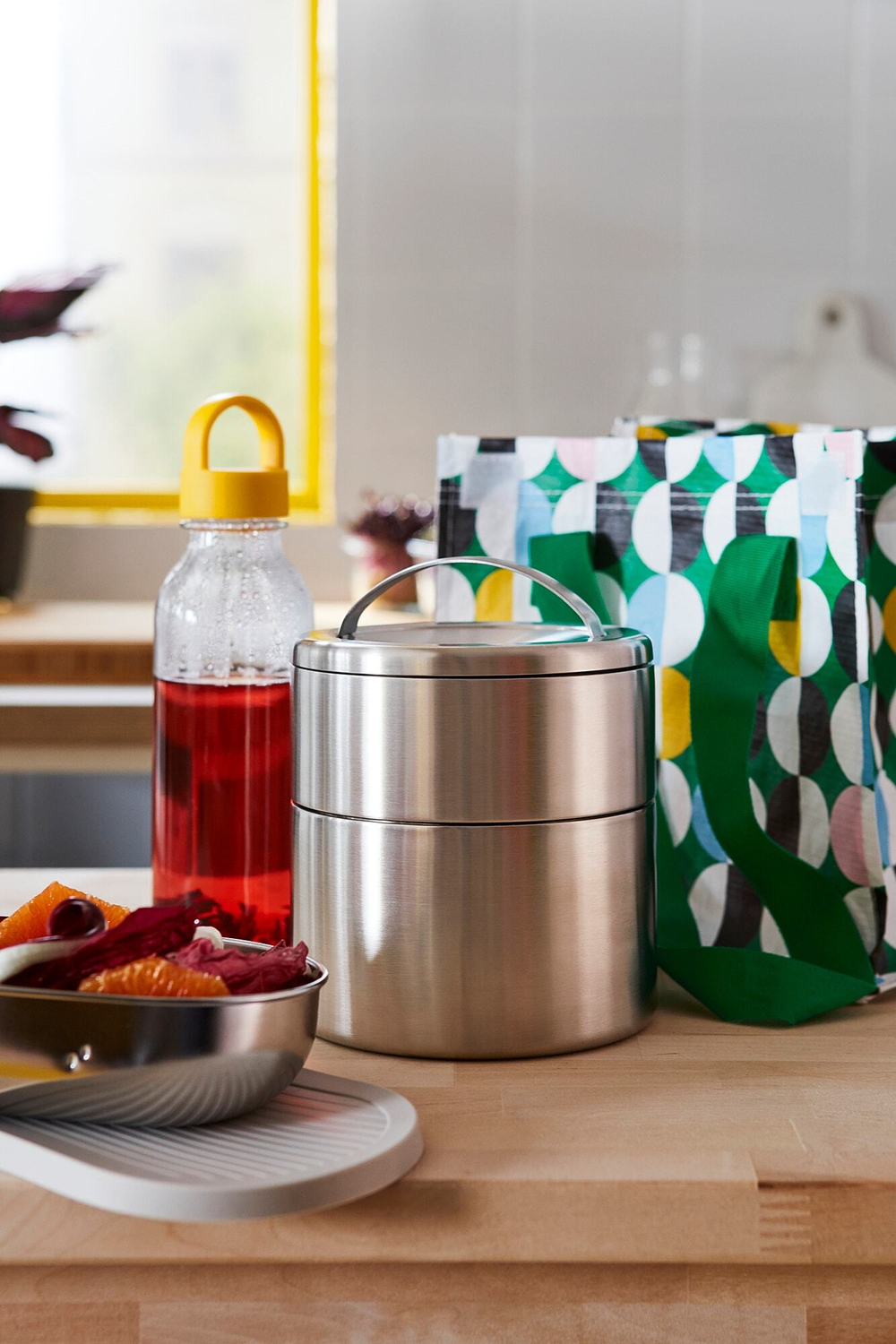 IKEA FÖRSKAFFA  (ИКЕА ФÖРСКАФФА)  -  Изолированный ланч-бокс, 2 позиции, нержавеющая сталь