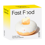 Подсвечник fast food, donut, D7 см, белый