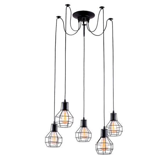 Подвесная люстра Arte Lamp SPIDER A1109SP-5BK