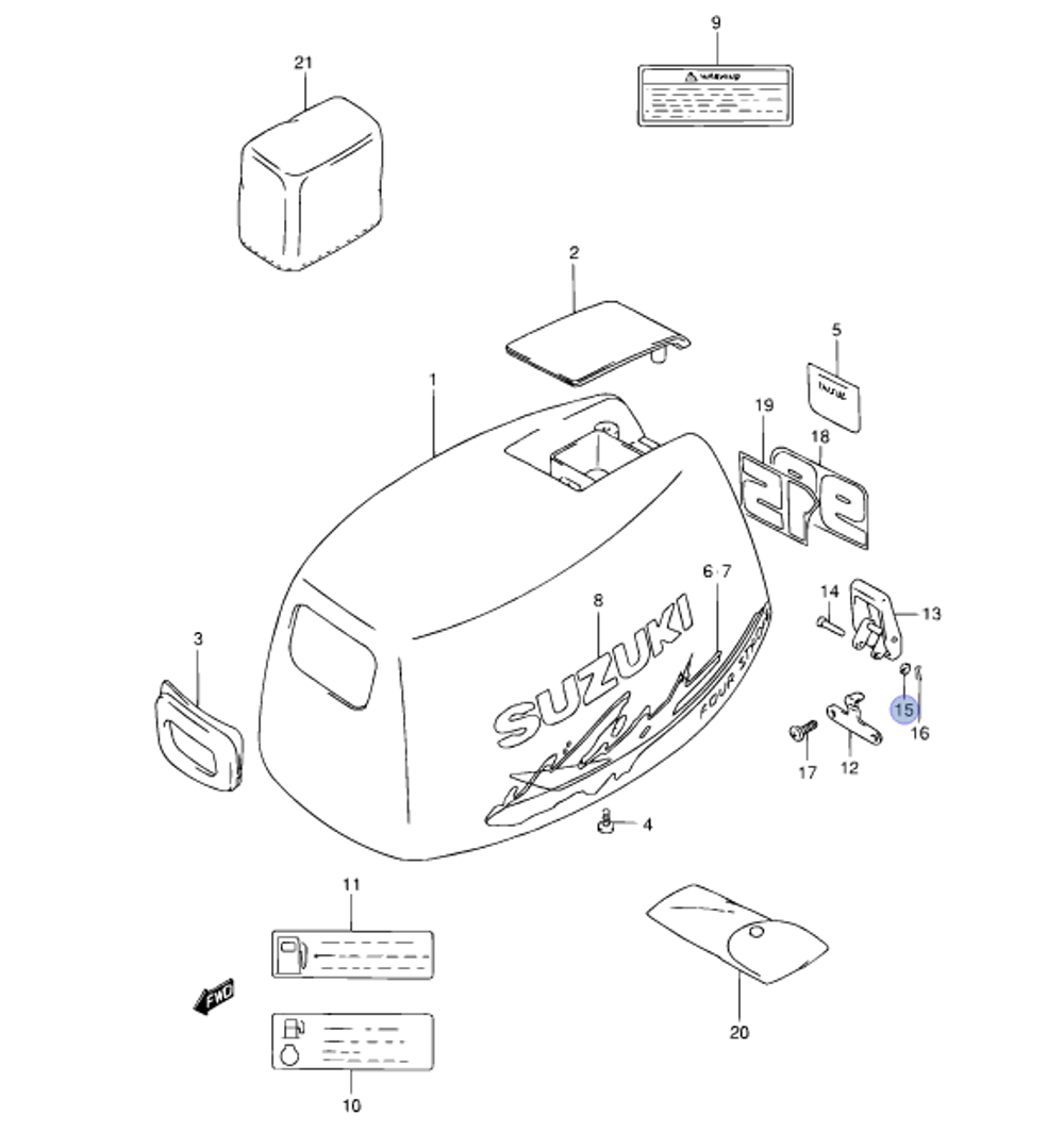 Шайба для лодочных моторов 09161-04012-000