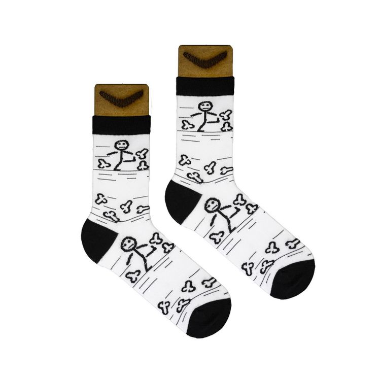 Носки BOOMERANGS Осень, белый