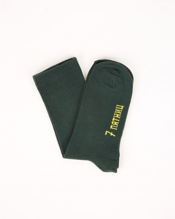 Носки Повыше Темно-зеленые - фото 2