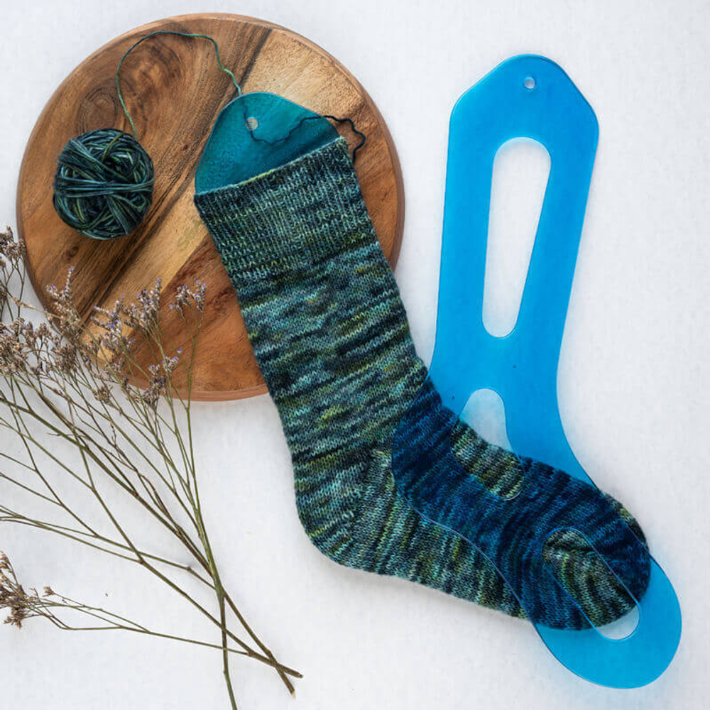 Шаблон для носков, размер 38-40 (М), пластик, синий