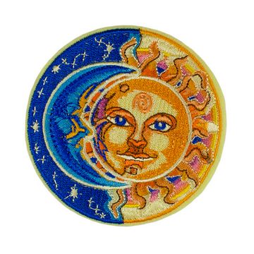 Нашивка на рюкзак и на одежду. Sun and Moon