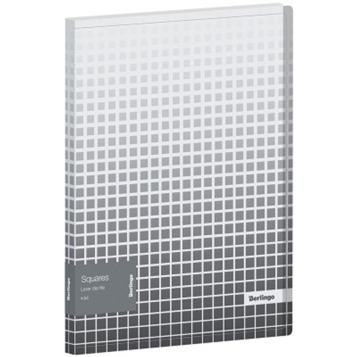 Папка с металлическим прижимом А4 Berlingo Squares, 600 мкк