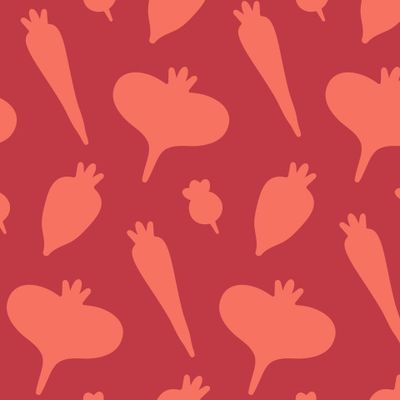 Buy summer fabric Vegetables carrots beets radishes turnips red