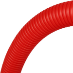 Труба гофрированная защитная ПНД Stout диаметром 25 мм, цвет красный