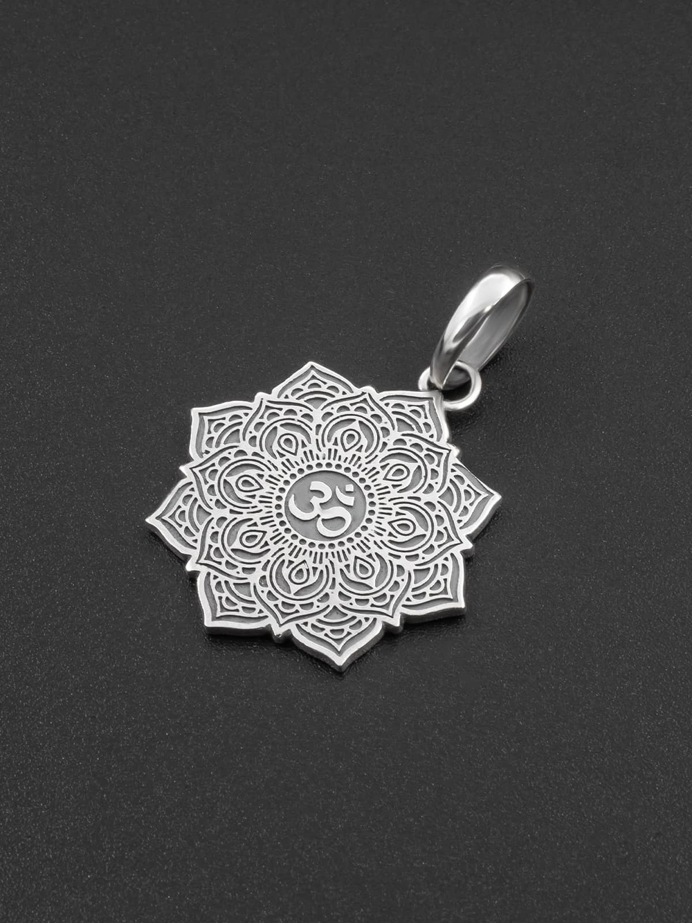 Подвеска мандала серебряная