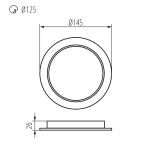 Светильник типа downlight (направленного света) TAVO LED DO 12W-NW